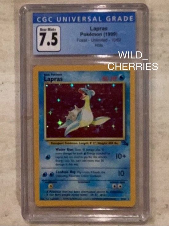 Pokemon Other - Pokemon Lapras 1999 Fossil 10/62 Holo CGC 7.5 TCG #10 Unlimited